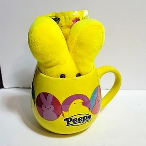 PEEPS MUG & A SMALL PLUSH LOT.